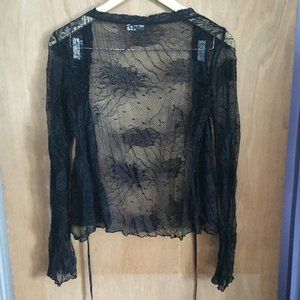 Black Lace Cardigan